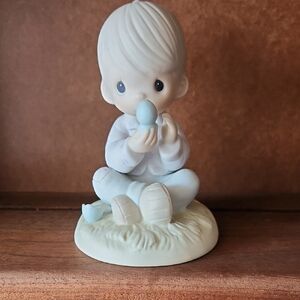 Porcelain Figurine with Blue Bird